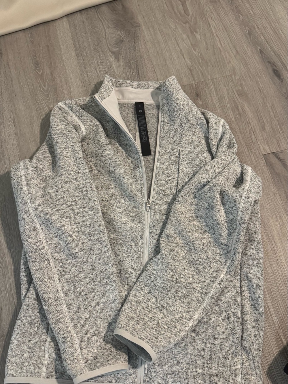 Lululemon Heather Gray Full-Zip Sweater Jacket